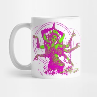 Kali Goddess Pink Green Mug